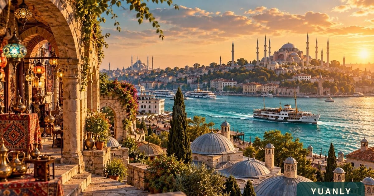 İstanbul Tarihi Yarımada: Ayasofya, Sultanahmet, Yerebatan · Yuanly temsili 3D tanıtım tasarımı