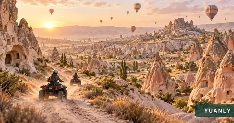 Kapadokya Gün Batımı ATV Turu · Yuanly temsili 3D tanıtım tasarımı