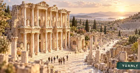 Mandarin Rehberli Efes Antik Kenti Özel Turu · Yuanly temsili 3D tanıtım tasarımı
