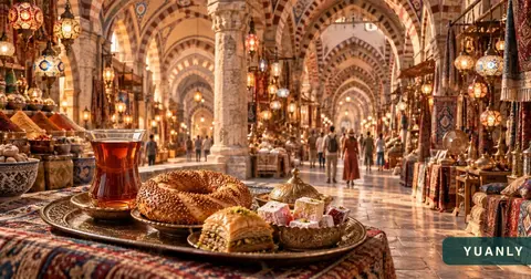 大巴扎与老城美食漫步 · 缘旅示意3D宣传设计
